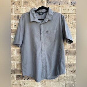 KUIU Charcoal Button Down Men's Shirt size Large